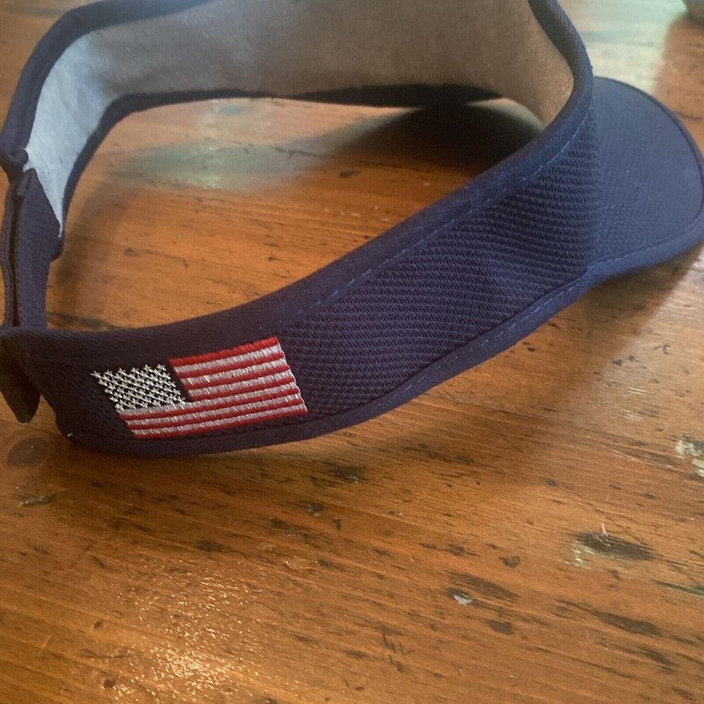 Bass-A-Palooza Fishing Tournament #12 Visor Hat USA Flag Long Island Sound CT‎ - Picture 5 of 8